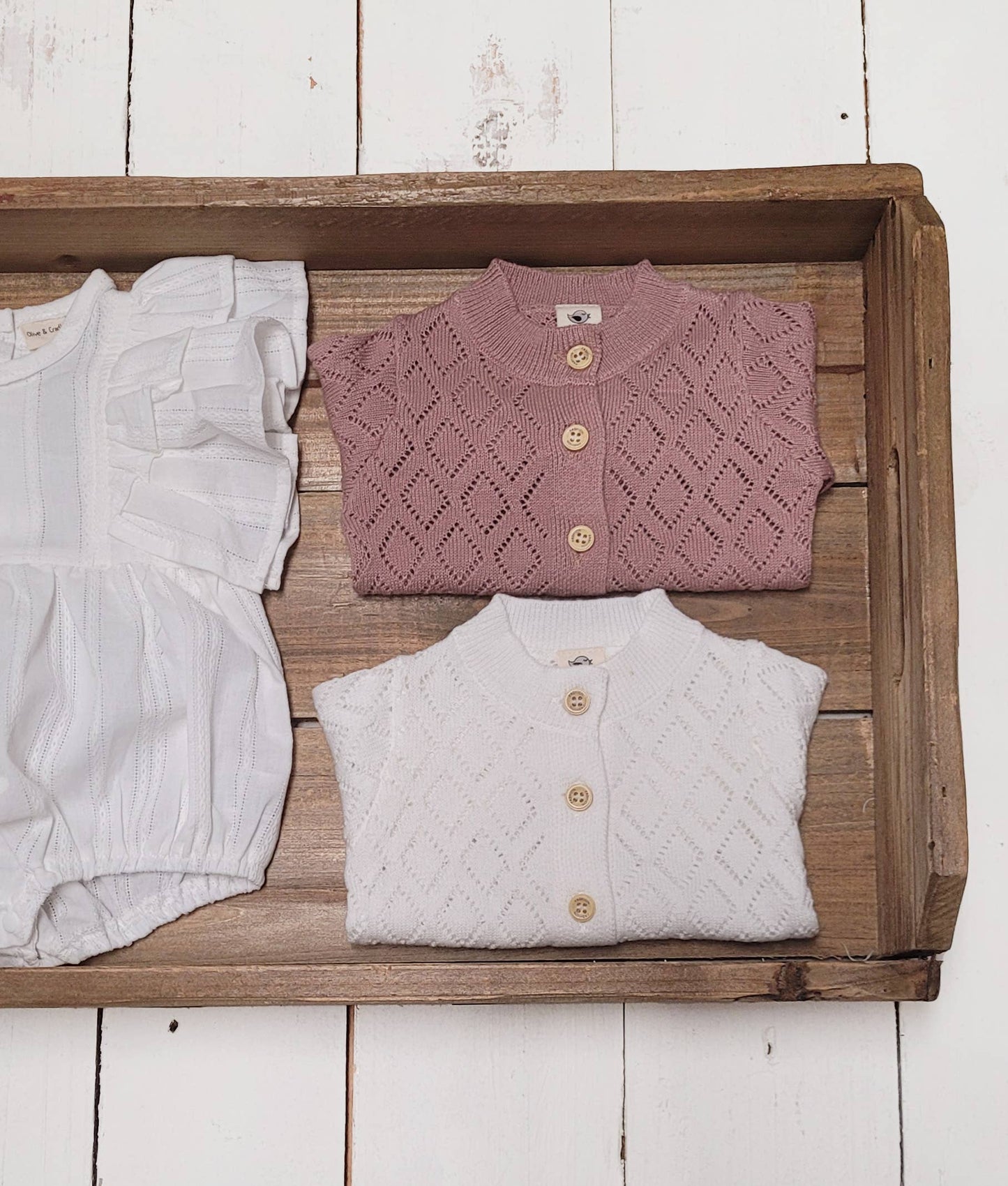 Knit Sweater Cardigan • Dusty Pink