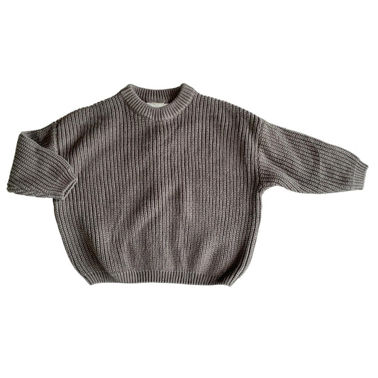 Oversized Chunky Knit Sweater • Dark Olive