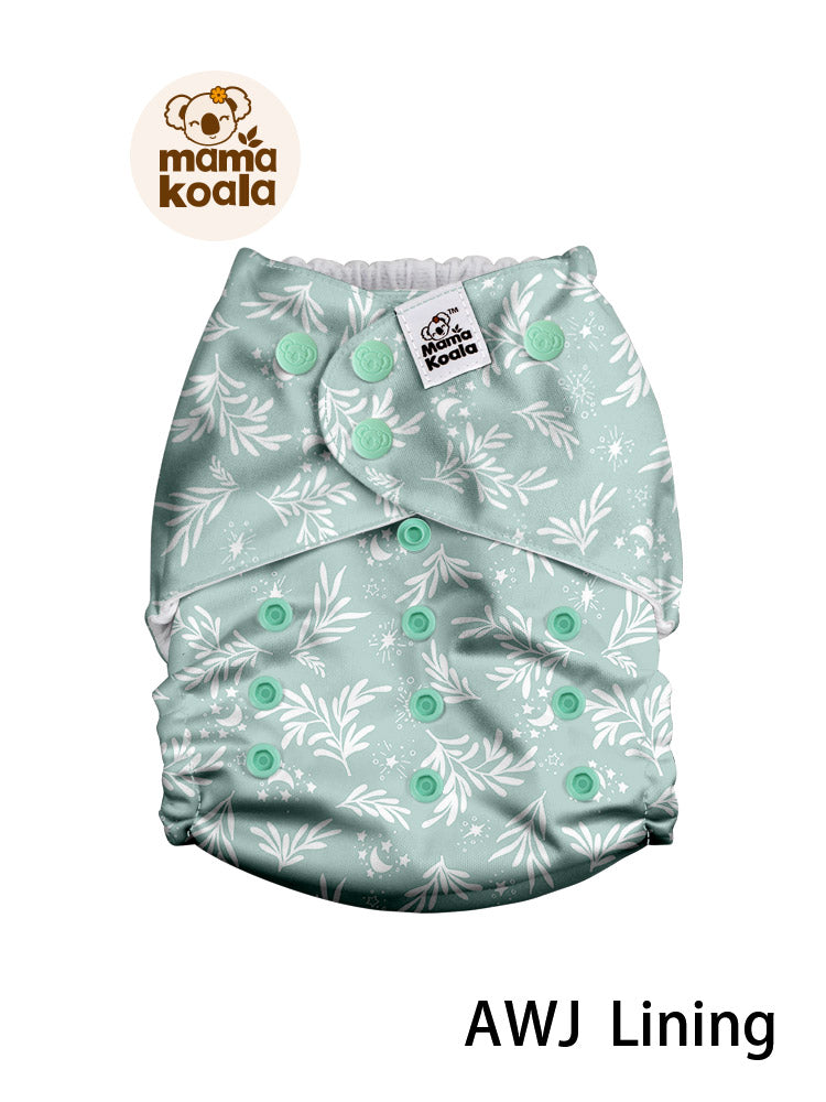 Light Blue Leaves- OS Pocket